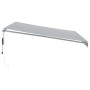 Toldo retráctil automático gris antracita y blanco 400x350 cm en Toldos | Comprar online en Foru.es