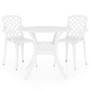 Mesa y sillas de bistró 3 piezas aluminio fundido blanco de , Conjuntos de jardín - Ref: Foro24-3070585, Precio: 505,96 €, De...