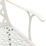 Mesa y sillas de bistró 3 piezas aluminio fundido blanco de , Conjuntos de jardín - Ref: Foro24-3070585, Precio: 505,96 €, De...