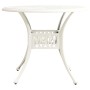 Mesa y sillas de bistró 3 piezas aluminio fundido blanco de , Conjuntos de jardín - Ref: Foro24-3070585, Precio: 505,96 €, De...