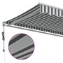 Toldo retráctil automático gris antracita y blanco 400x350 cm en Toldos | Comprar online en Foru.es