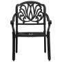 Mesa y sillas de bistró 3 piezas aluminio fundido negro de , Conjuntos de jardín - Ref: Foro24-3070566, Precio: 472,11 €, Des...