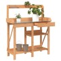 Banco para macetas con estantes madera maciza de abeto marrón de , Soportes para macetas - Ref: Foro24-368432, Precio: 114,95...