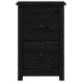Mesita de noche madera maciza de pino negro 40x35x61,5 cm de vidaXL, Mesitas de noche - Ref: Foro24-820954, Precio: 49,21 €, ...