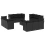 Set de sofás de jardín y cojines 13 pzas ratán sintético negro de , Conjuntos de jardín - Ref: Foro24-3249174, Precio: 956,82...