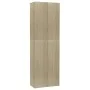 Armario de oficina contrachapado color roble 60x32x190 cm de vidaXL, Armarios archivadores - Ref: Foro24-800300, Precio: 153,...