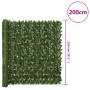 Pantalla de balcón de hojas verde oscuro 200x150 cm de , Sombrillas - Ref: Foro24-367842, Precio: 40,89 €, Descuento: %