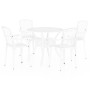 Mesa y sillas de bistró 5 piezas aluminio fundido blanco de , Conjuntos de jardín - Ref: Foro24-3070612, Precio: 744,79 €, De...