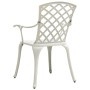Mesa y sillas de bistró 5 piezas aluminio fundido blanco de , Conjuntos de jardín - Ref: Foro24-3070612, Precio: 744,79 €, De...