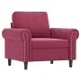 Juego de sofás con cojines 3 piezas terciopelo rojo tinto de , Sofás - Ref: Foro24-3202174, Precio: 706,36 €, Descuento: %