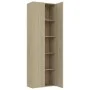 Armario de oficina contrachapado color roble 60x32x190 cm de vidaXL, Armarios archivadores - Ref: Foro24-800300, Precio: 153,...