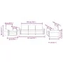 Sofagarnitur mit 3 teiligen Kissen aus rotem Samt von , Sofas - Ref: Foro24-3202174, Preis: 706,36 €, Rabatt: %