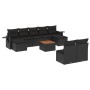 Set de sofás de jardín 10 pzas cojines ratán sintético negro de , Conjuntos de jardín - Ref: Foro24-3257091, Precio: 592,65 €...