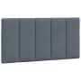 Cabecero de cama acolchado terciopelo gris oscuro 100 cm de , Cabeceros y pies de cama - Ref: Foro24-374656, Precio: 36,30 €,...