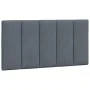 Dark gray velvet padded bed headboard 100 cm by , Headboards and footboards - Ref: Foro24-374656, Price: 34,21 €, Discount: %