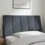 Dark gray velvet padded bed headboard 100 cm by , Headboards and footboards - Ref: Foro24-374656, Price: 34,21 €, Discount: %