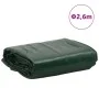 Grüne Abdeckplane Ø 2,6 m 650 g/m² von , Wasserdichte Planen - Ref: Foro24-156214, Preis: 33,43 €, Rabatt: %