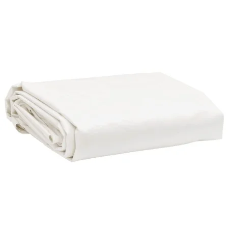 White canvas Ø 2.2 m 650 g/m² by , Waterproof tarpaulins - Ref: Foro24-156228, Price: 20,95 €, Discount: %