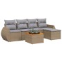 Juego de sofás jardín con cojines 6 pzas ratán sintético beige de , Conjuntos de jardín - Ref: Foro24-3224981, Precio: 348,92...