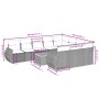 Set de sofás de jardín 11 pzas y cojines ratán sintético gris de , Conjuntos de jardín - Ref: Foro24-3225185, Precio: 655,35 ...