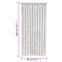 Cortina antimoscas chenilla gris claro y blanco 56x200 cm de , Mosquiteras para ventanas - Ref: Foro24-377312, Precio: 42,70 ...