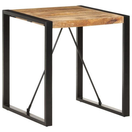 Mesa de comedor madera maciza de mango rugosa 70x70x75 cm en Mesas de comedor | Comprar online en Foru.es