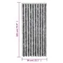 Cortina antimoscas chenilla gris y negro 56x185 cm de , Mosquiteras para ventanas - Ref: Foro24-377325, Precio: 38,21 €, Desc...