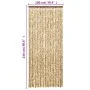 Cortina antimoscas chenilla beige y marrón 100x230 cm de , Mosquiteras para ventanas - Ref: Foro24-377390, Precio: 66,13 €, D...