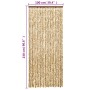 Cortina antimoscas chenilla beige y marrón 100x230 cm de , Mosquiteras para ventanas - Ref: Foro24-377390, Precio: 61,01 €, D...