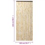 Cortina antimoscas chenilla beige 100x230 cm de , Mosquiteras para ventanas - Ref: Foro24-377378, Precio: 74,74 €, Descuento: %