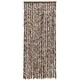 Cortina antimoscas chenilla marrón y blanco 90x200 cm de , Mosquiteras para ventanas - Ref: Foro24-377392, Precio: 59,08 €, D...