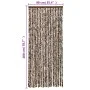 Cortina antimoscas chenilla marrón y blanco 90x200 cm de , Mosquiteras para ventanas - Ref: Foro24-377392, Precio: 59,08 €, D...