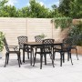 Sillas de jardín 6 unidades aluminio fundido negro de , Conjuntos de jardín - Ref: Foro24-3216320, Precio: 740,82 €, Descuent...