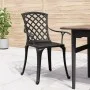 Sillas de jardín 6 unidades aluminio fundido negro de , Conjuntos de jardín - Ref: Foro24-3216320, Precio: 713,63 €, Descuent...