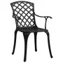 Sillas de jardín 6 unidades aluminio fundido negro de , Conjuntos de jardín - Ref: Foro24-3216320, Precio: 713,63 €, Descuent...