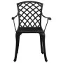 Sillas de jardín 6 unidades aluminio fundido negro de , Conjuntos de jardín - Ref: Foro24-3216320, Precio: 713,63 €, Descuent...