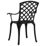 Sillas de jardín 6 unidades aluminio fundido negro de , Conjuntos de jardín - Ref: Foro24-3216320, Precio: 713,63 €, Descuent...