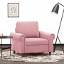 Sillón de terciopelo rosa 60 cm de , Sofás - Ref: Foro24-359512, Precio: 177,74 €, Descuento: %
