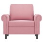 Sillón de terciopelo rosa 60 cm de , Sofás - Ref: Foro24-359512, Precio: 177,74 €, Descuento: %