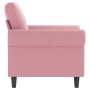 Sillón de terciopelo rosa 60 cm de , Sofás - Ref: Foro24-359512, Precio: 177,74 €, Descuento: %