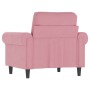 Sillón de terciopelo rosa 60 cm de , Sofás - Ref: Foro24-359512, Precio: 177,74 €, Descuento: %