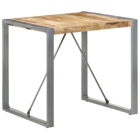 Mesa de comedor madera de mango rugosa 80x80x75 cm en Mesas de comedor | Comprar online en Foru.es
