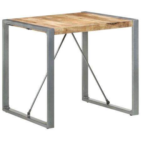Mesa de comedor madera de mango rugosa 80x80x75 cm en Mesas de comedor | Comprar online en Foru.es