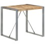 Mesa de comedor madera de mango rugosa 80x80x75 cm en Mesas de comedor | Comprar online en Foru.es