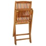 Sillas plegables de jardín 4 unidades madera maciza de acacia de vidaXL, Sillas de jardín - Ref: Foro24-46340, Precio: 194,59...