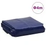 Lona azul Ø 4 m 650 g/m² de , Lonas impermeables - Ref: Foro24-156225, Precio: 74,14 €, Descuento: %