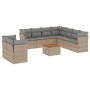 Juego de sofás jardín con cojines beige 10 pzas ratán sintético de , Conjuntos de jardín - Ref: Foro24-3223714, Precio: 595,8...