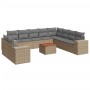 Set de sofás de jardín 11pzas con cojines ratán sintético beige de , Conjuntos de jardín - Ref: Foro24-3225520, Precio: 714,6...