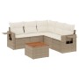 Juego de sofás jardín con cojines 6 pzas ratán sintético beige de , Conjuntos de jardín - Ref: Foro24-3256891, Precio: 442,94...