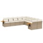 Juego de sofás jardín con cojines beige 10 pzas ratán sintético de , Conjuntos de jardín - Ref: Foro24-3227192, Precio: 688,2...